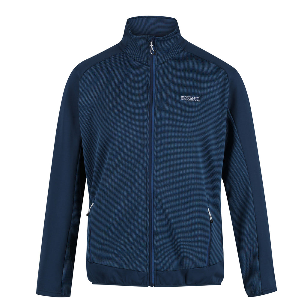 Regatta Men's Highton II Full Zip Fleece Dynasty Blue/Moonlight Denim