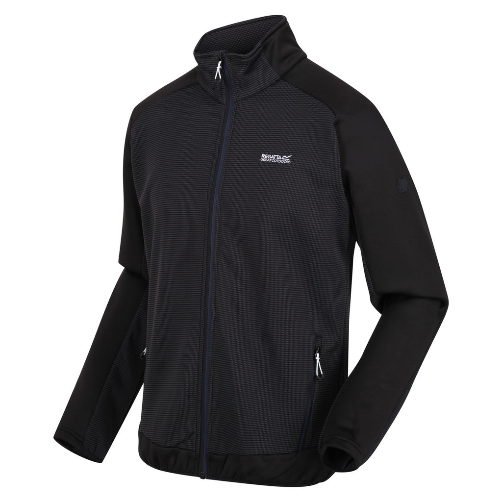 Regatta Men's Highton II Full Zip Fleece India Grey Black