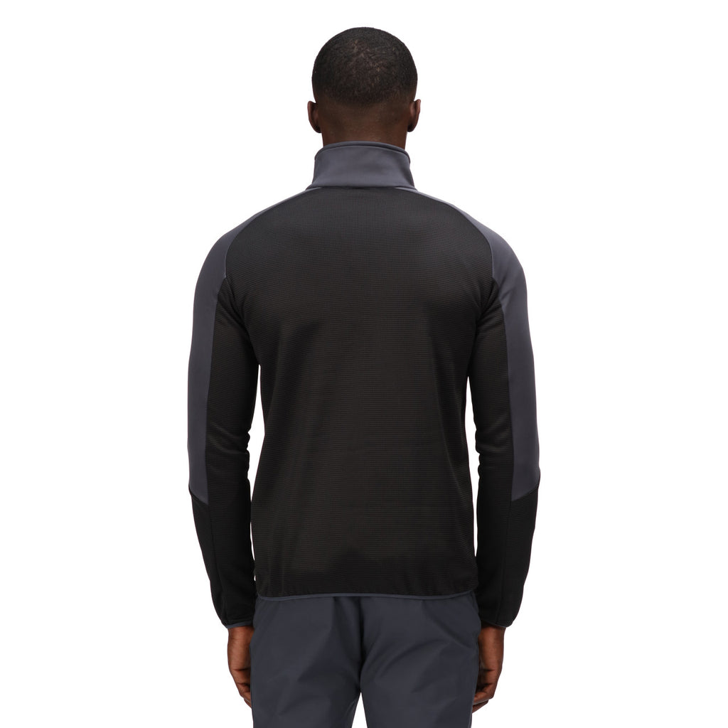 Regatta Men's Highton Half Zip Fleece Black/India Grey