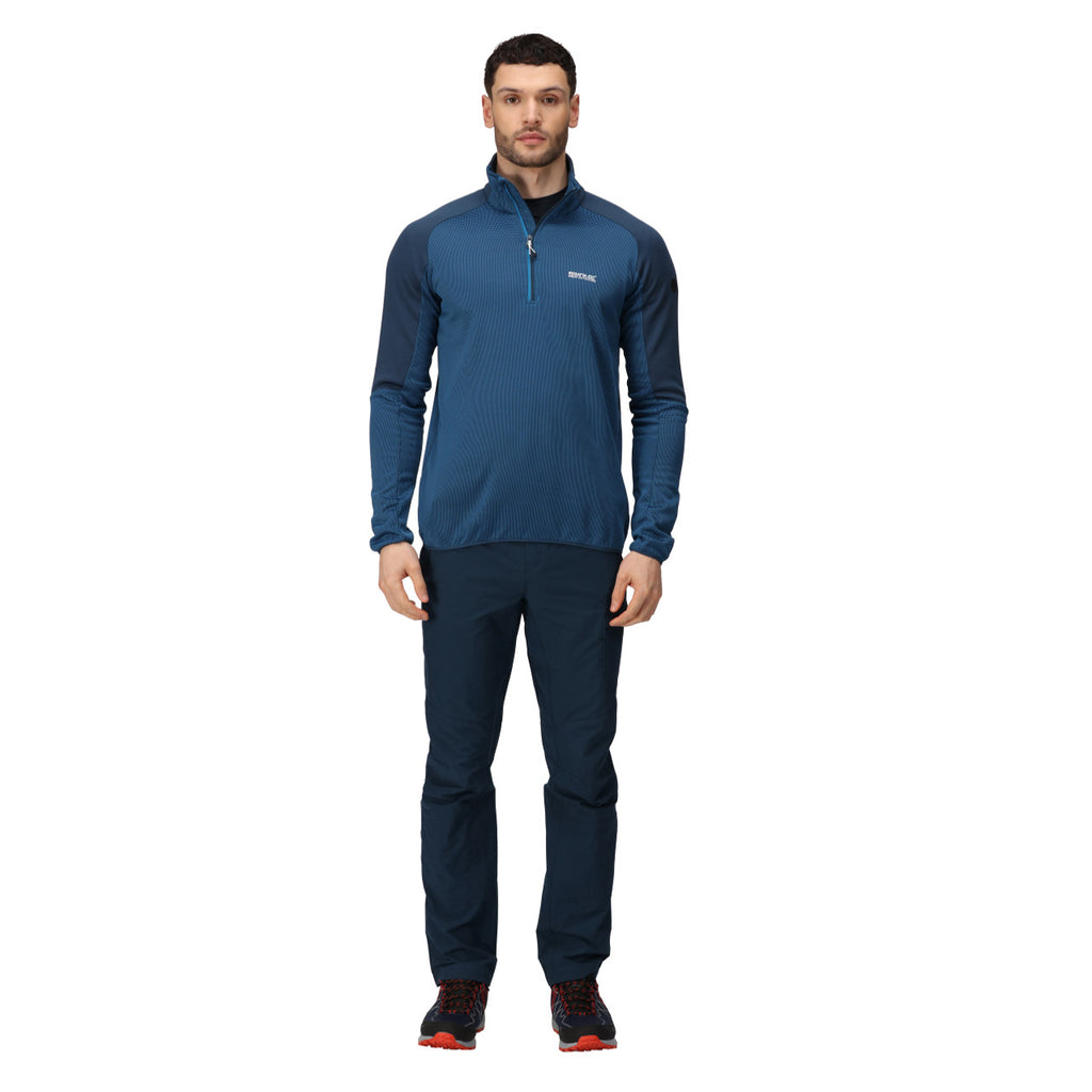 Regatta Men's Highton Half Zip Fleece Imperial Blue/Moonlight Denim