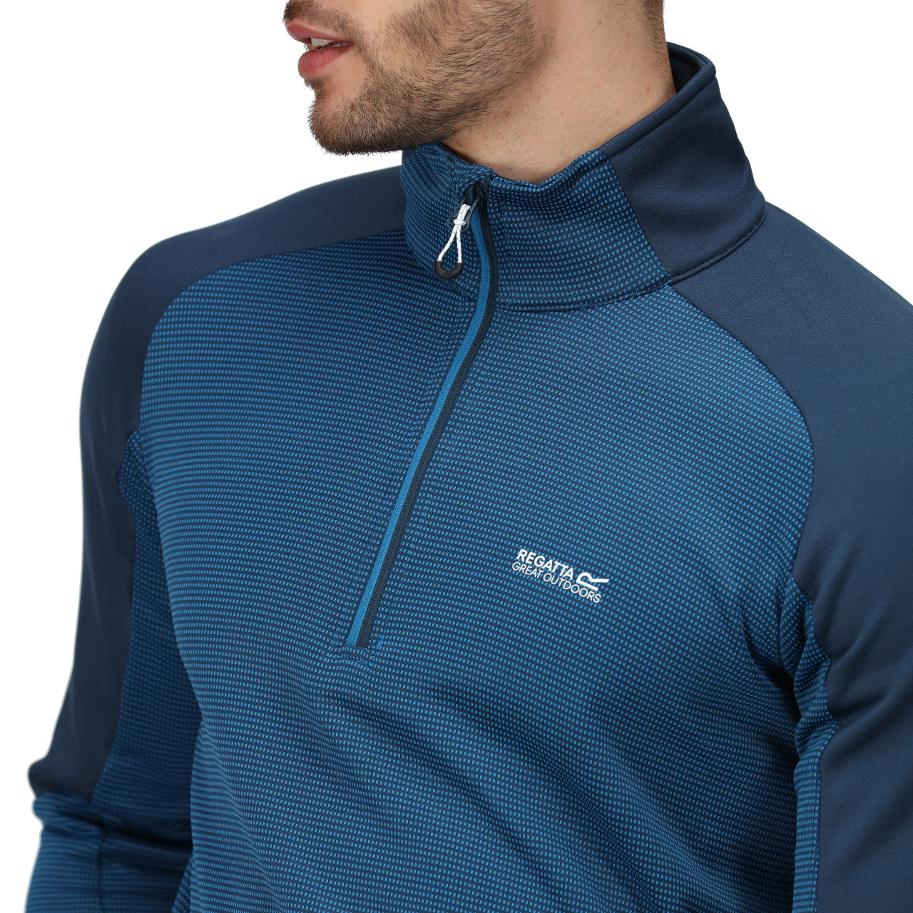 Regatta Men's Highton Half Zip Fleece Imperial Blue/Moonlight Denim