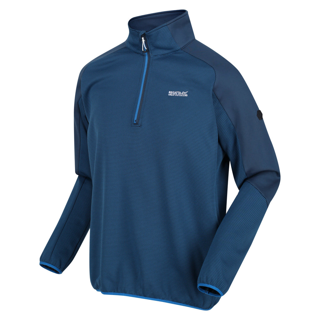 Regatta Men's Highton Half Zip Fleece Imperial Blue/Moonlight Denim
