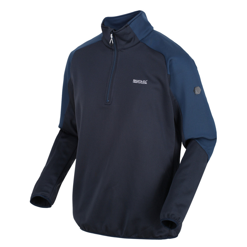 Regatta Men's Highton Half Zip Fleece Moonlight Denim