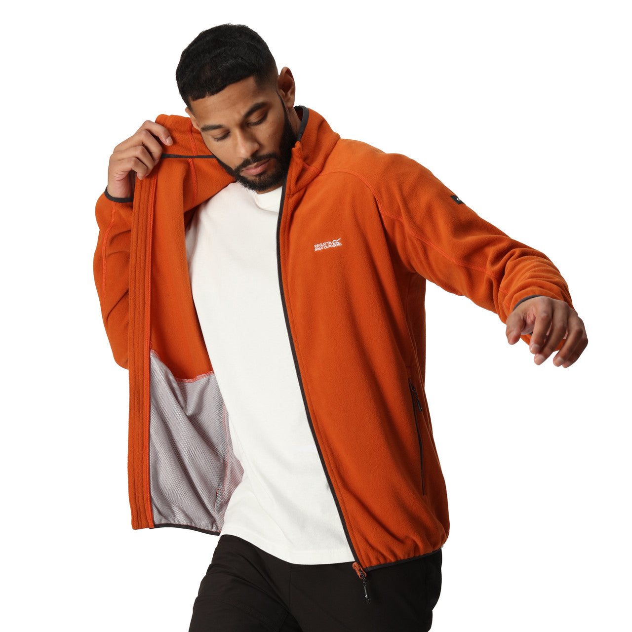 Regatta Mens Hadfield Full Zip Micro Fleece Washable Quick Dry Hardwearing Size