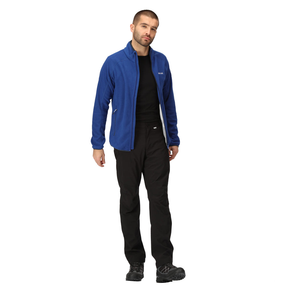 Regatta Mens Hadfield Full Zip Micro Fleece Washable Quick Dry Hardwearing New Royal Blue