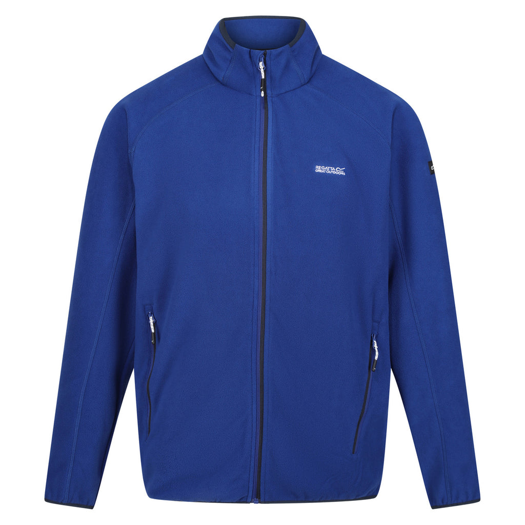 Regatta Mens Hadfield Full Zip Micro Fleece Washable Quick Dry Hardwearing New Royal Blue