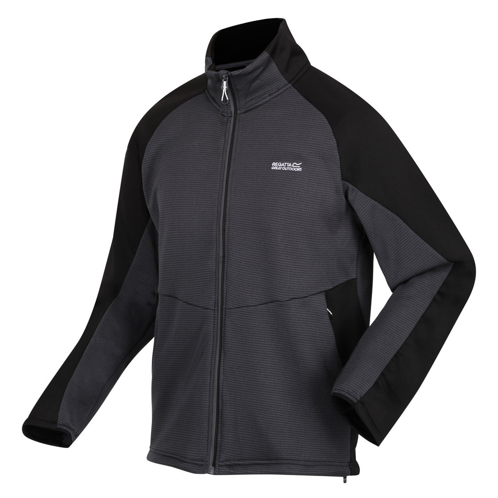 Regatta Men's Highton Winter Full Zip Fleece Dark Grey/Black