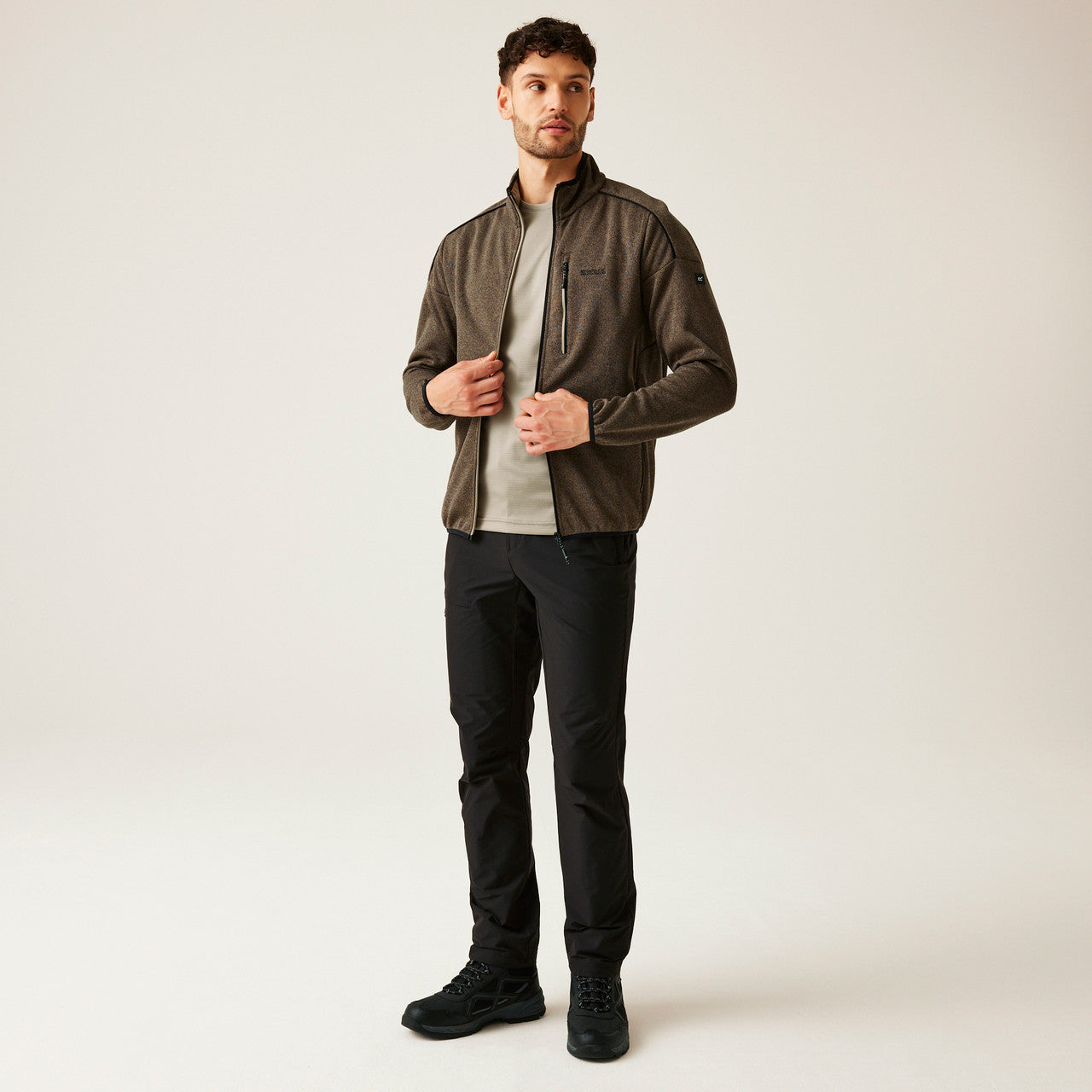 Regatta Kames Fleece Jacket – Men's Full-Zip Mid Layer – Warm & Breathable Outdoor Hiking Jumper