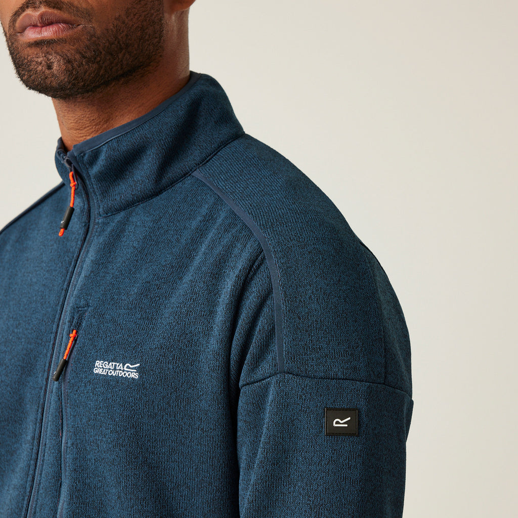 Regatta Kames Fleece Jacket – Men's Full-Zip Mid Layer – Warm & Breathable Outdoor Hiking Jumper