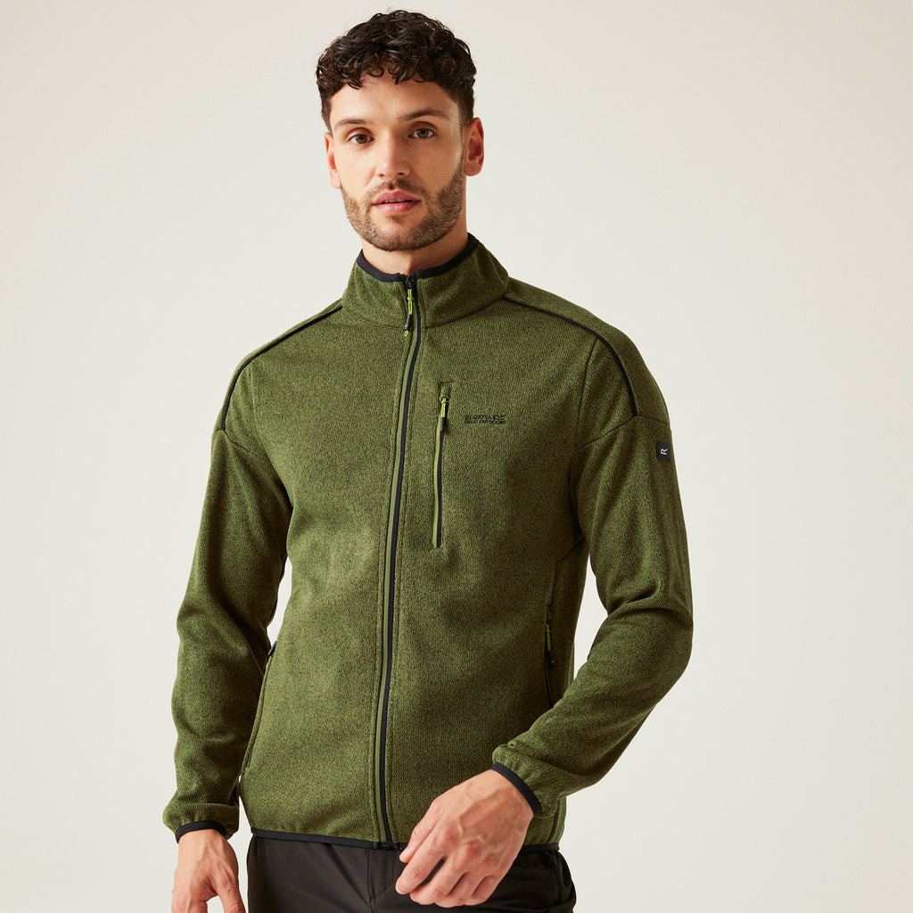 Regatta Kames Fleece Jacket – Men's Full-Zip Mid Layer – Warm & Breathable Outdoor Hiking Jumper