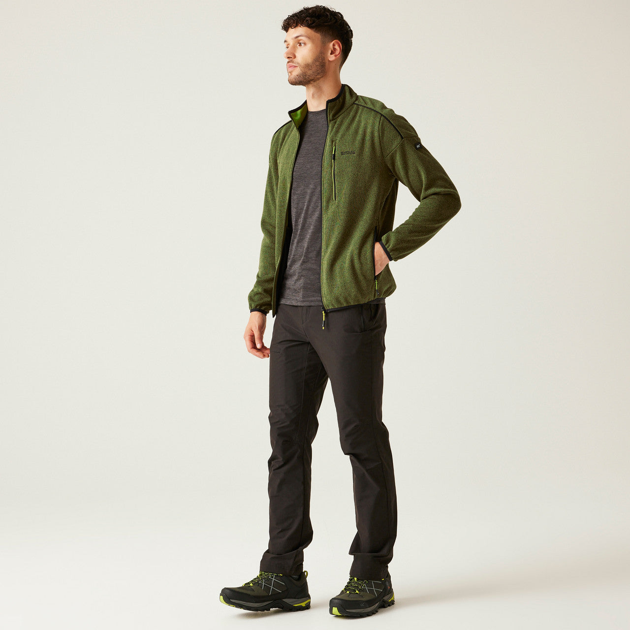 Regatta Kames Fleece Jacket – Men's Full-Zip Mid Layer – Warm & Breathable Outdoor Hiking Jumper