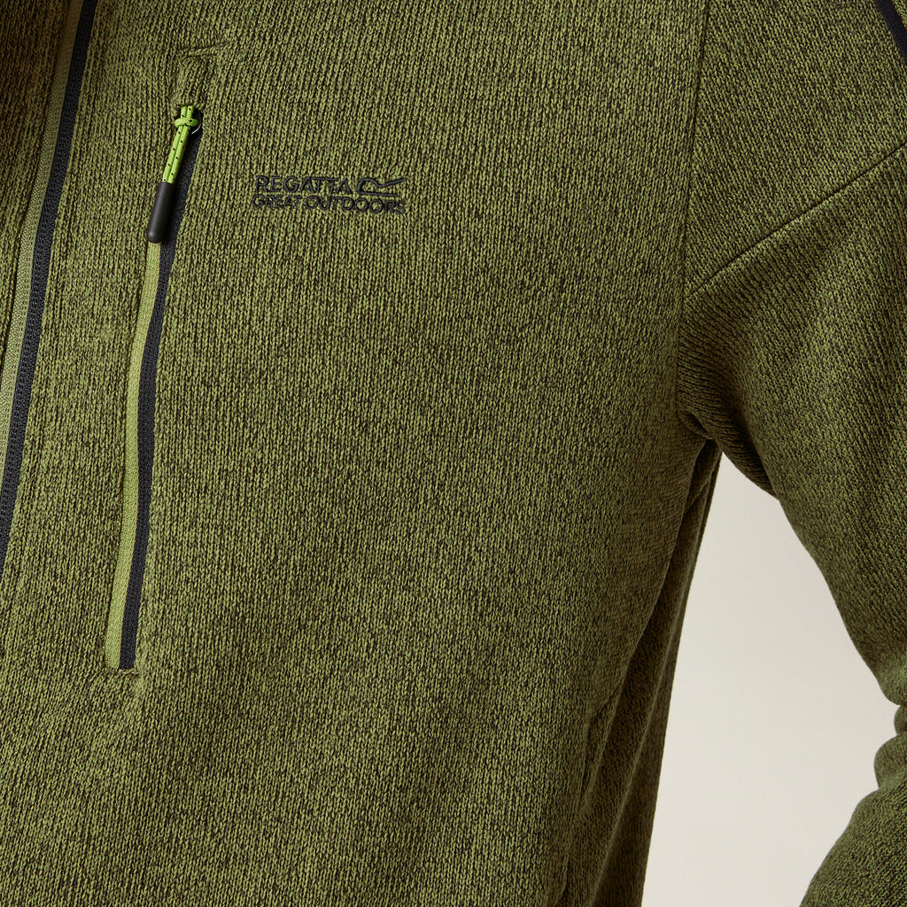 Regatta Kames Fleece Jacket – Men's Full-Zip Mid Layer – Warm & Breathable Outdoor Hiking Jumper