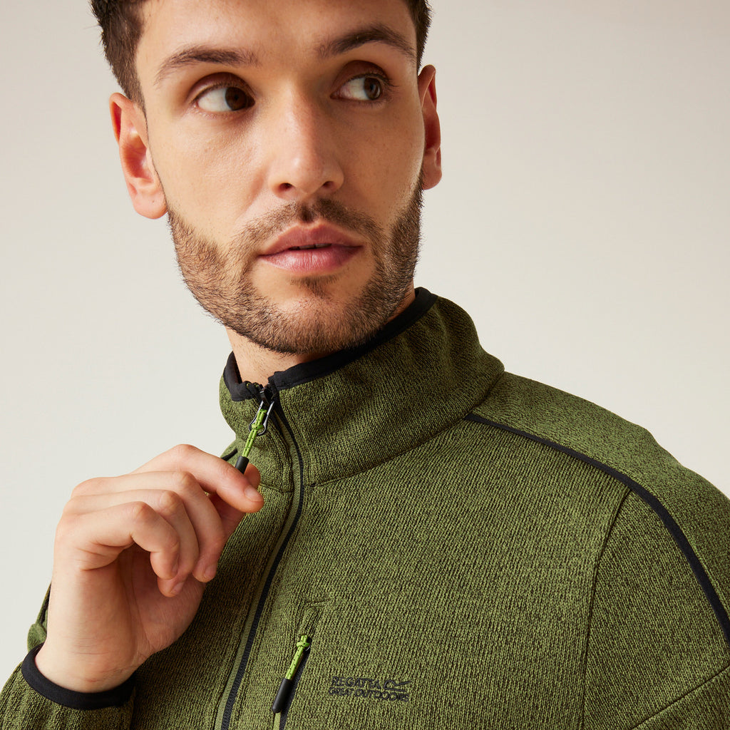 Regatta Kames Fleece Jacket – Men's Full-Zip Mid Layer – Warm & Breathable Outdoor Hiking Jumper