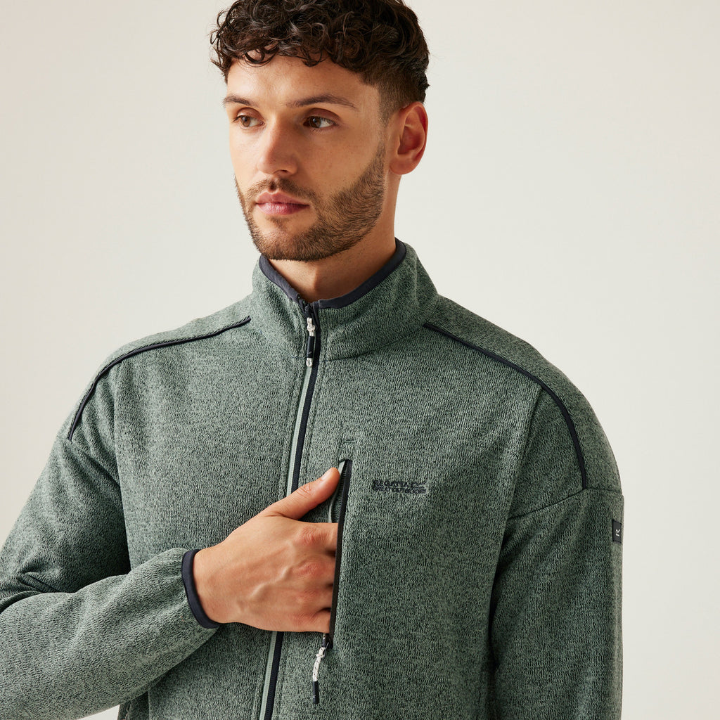 Regatta Kames Fleece Jacket – Men's Full-Zip Mid Layer – Warm & Breathable Outdoor Hiking Jumper
