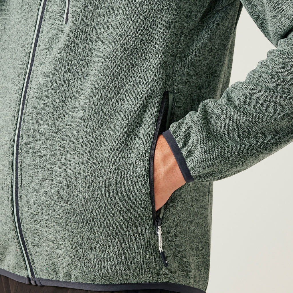Regatta Kames Fleece Jacket – Men's Full-Zip Mid Layer – Warm & Breathable Outdoor Hiking Jumper