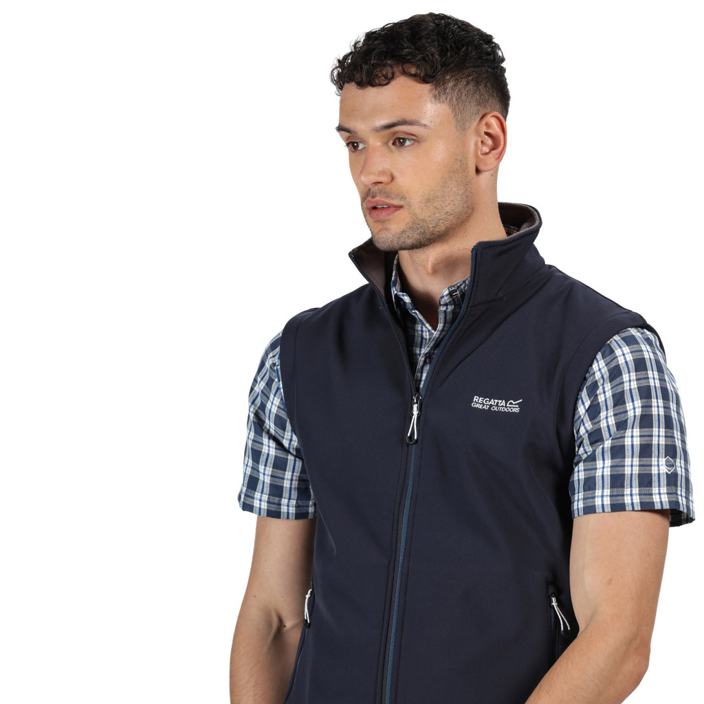 Regatta Men's Bradwell III Softshell Gilet Bodywarmer Navy