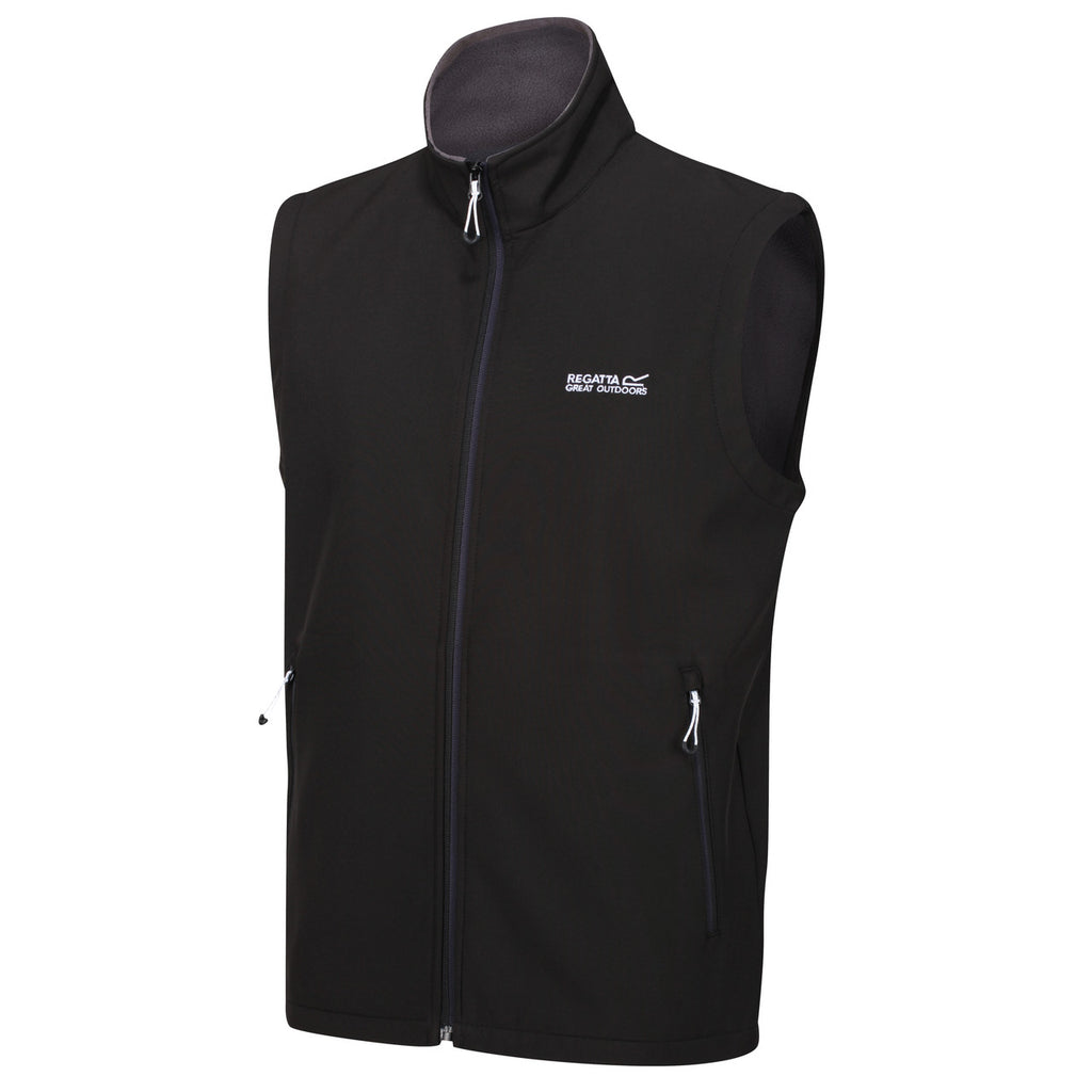 Regatta Men's Bradwell III Softshell Gilet Bodywarmer Black