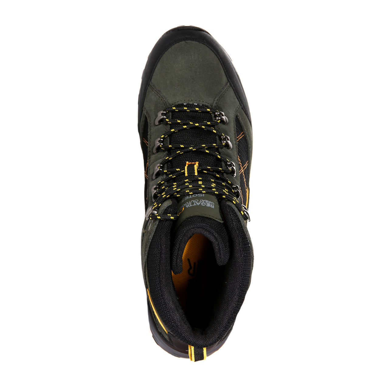 Regatta Men's Clydebank Waterproof Hiking Boots Dark Khaki/Gold