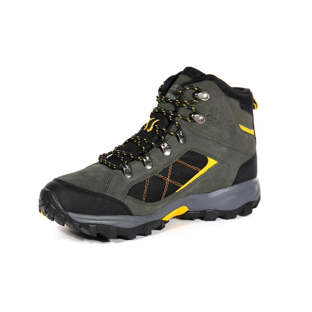 Regatta Men's Clydebank Waterproof Hiking Boots Dark Khaki/Gold