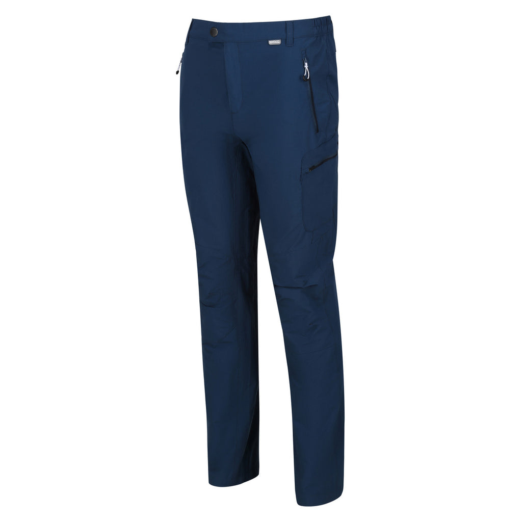 Regatta Mens Highton Walking Hiking Trousers Blue Wing
