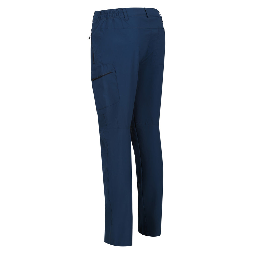Regatta Mens Highton Walking Hiking Trousers Blue Wing