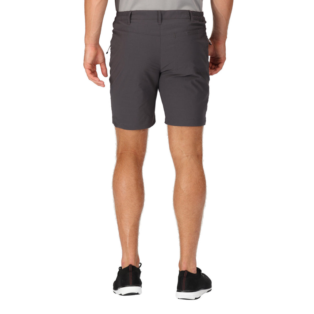Regatta Mens Highton Mid Length Stretch Walking Shorts Seal Grey