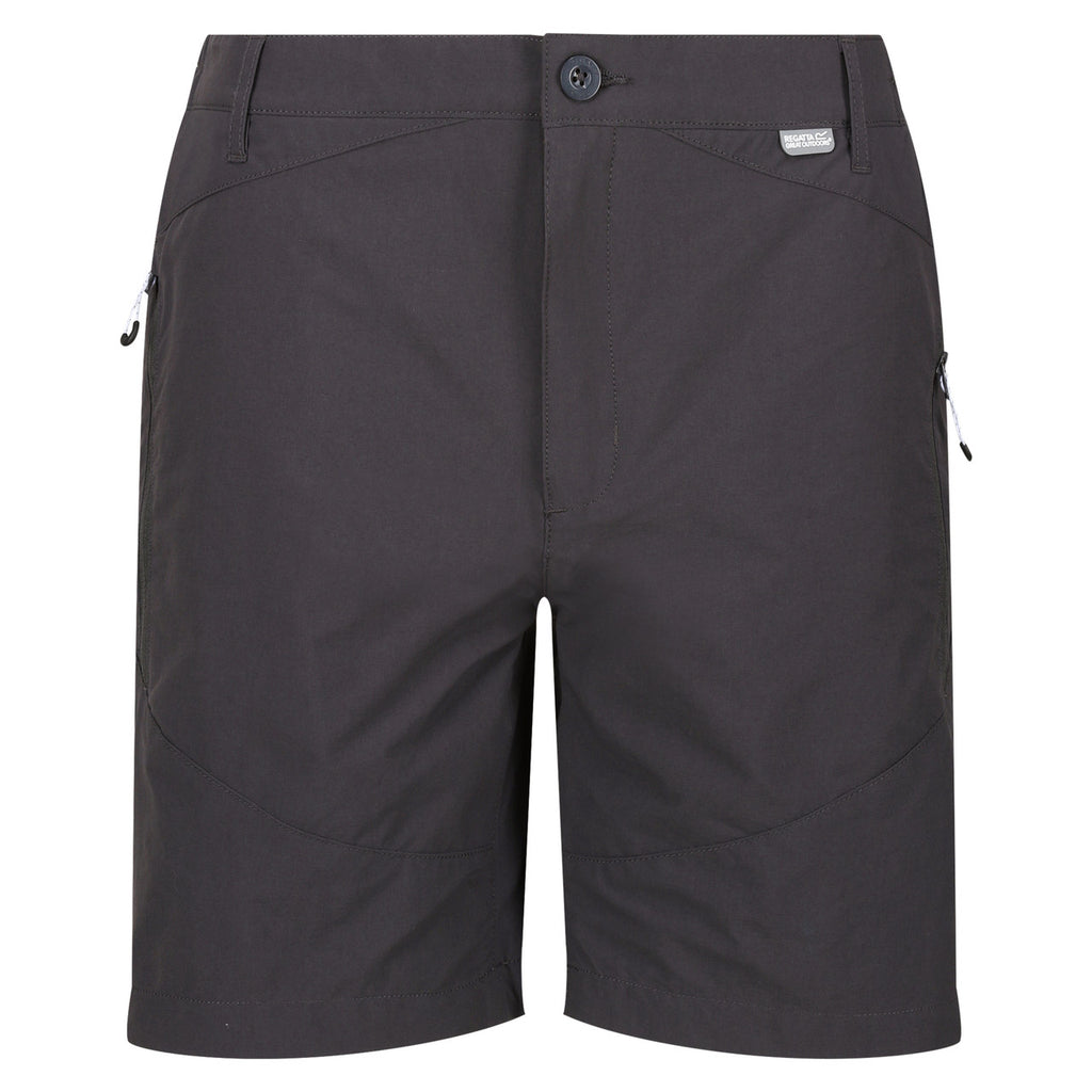 Regatta Mens Highton Mid Length Stretch Walking Shorts Seal Grey