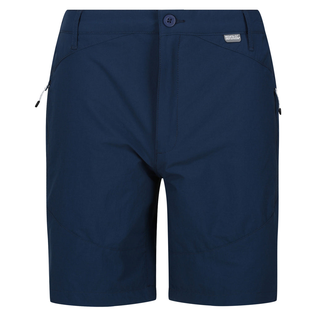 Regatta Mens Highton Mid Length Stretch Walking Shorts Blue Wing