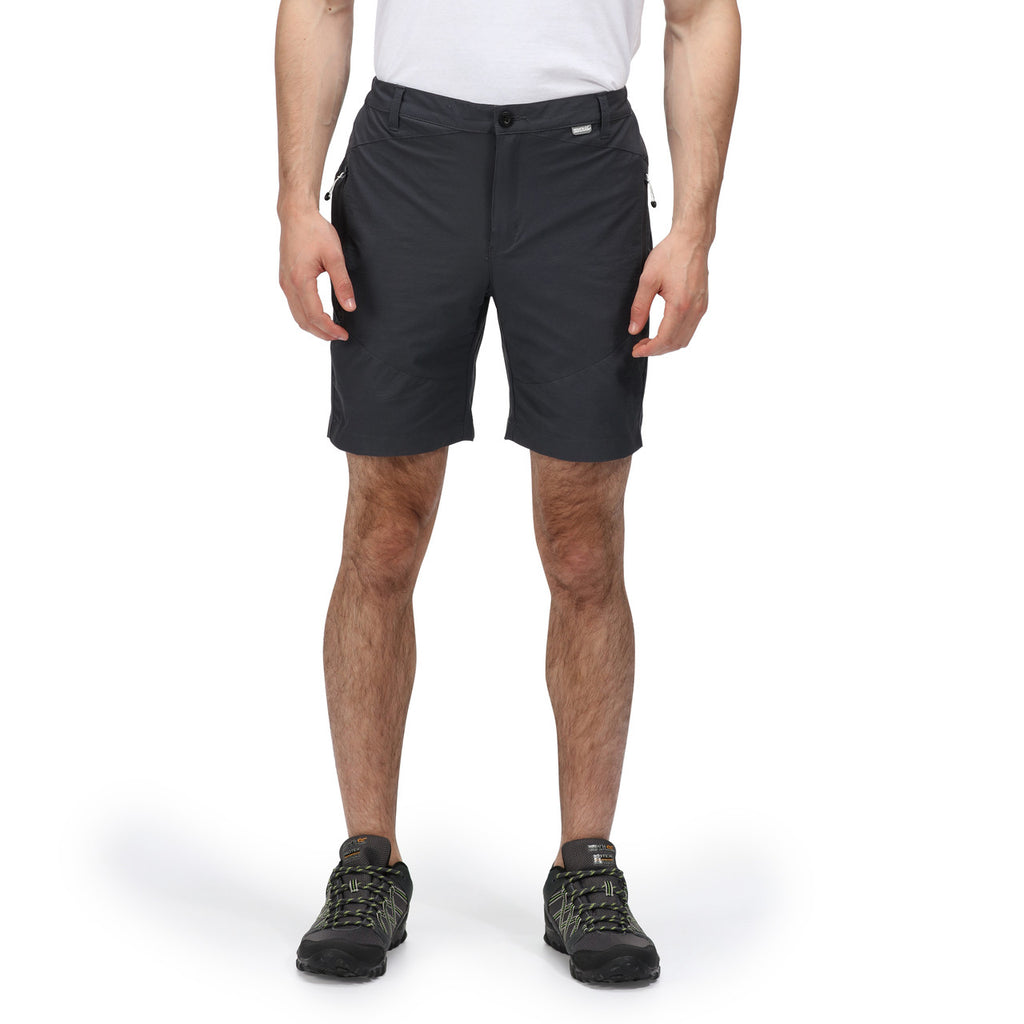 Regatta Mens Highton Mid Length Stretch Walking Shorts India Grey