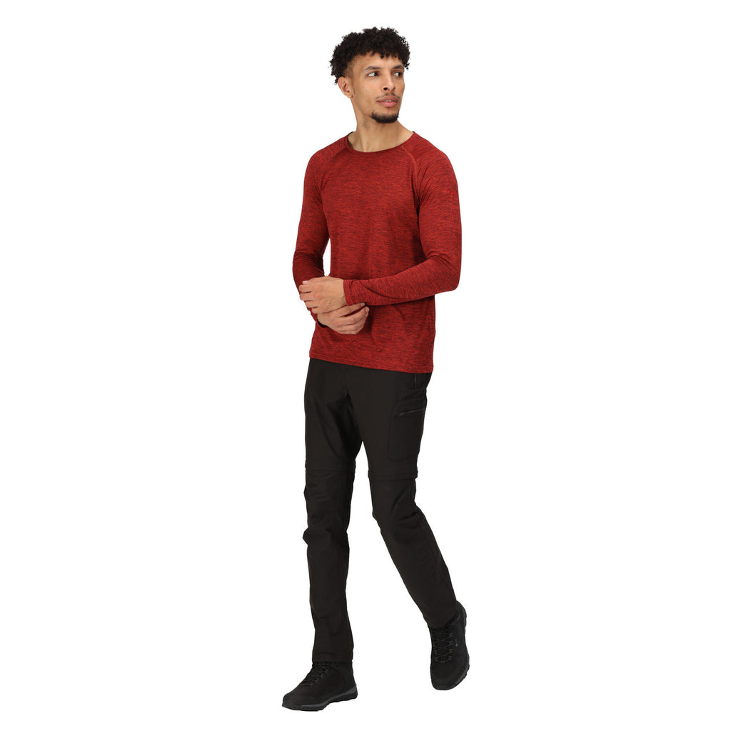 Regatta Mens Highton Zip Off Walking Hiking Trousers Shorts Black