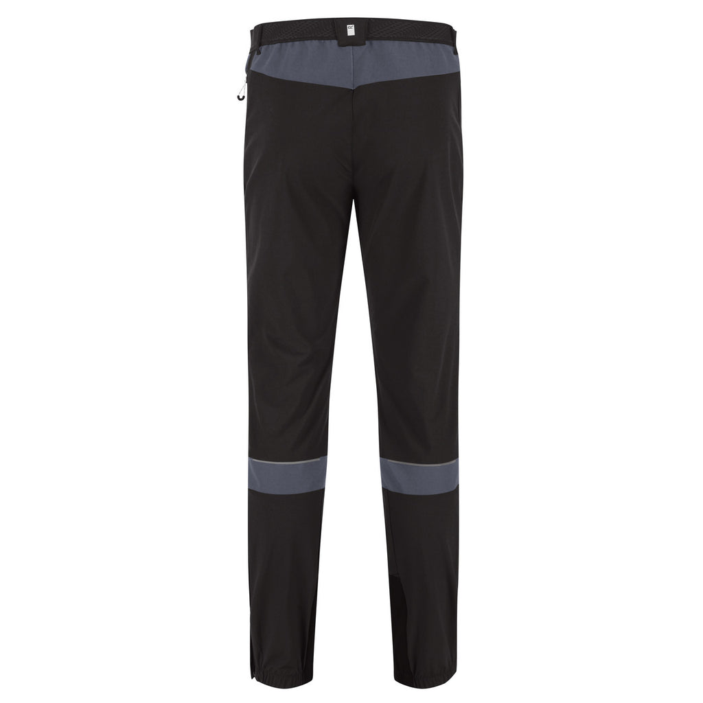 Regatta Mens Mountain III Walking Hiking Trousers Black/India Grey
