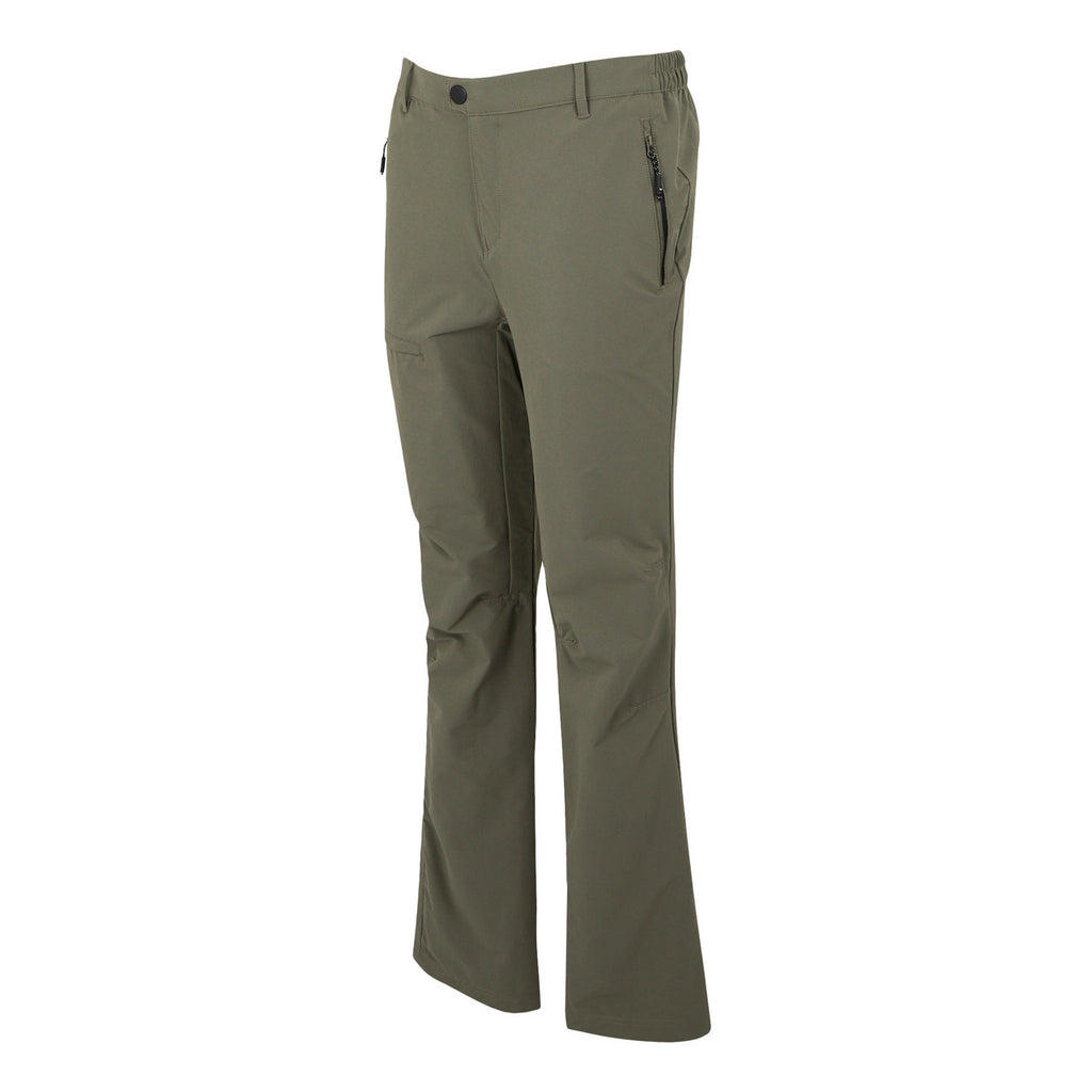 Regatta Mens Highton II Walking Trousers Stretch Outdoor Hiking Water Resistant - Treetop