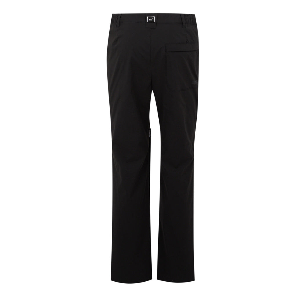 Regatta Mens Highton II Walking Trousers Stretch Outdoor Hiking Water Resistant - Black