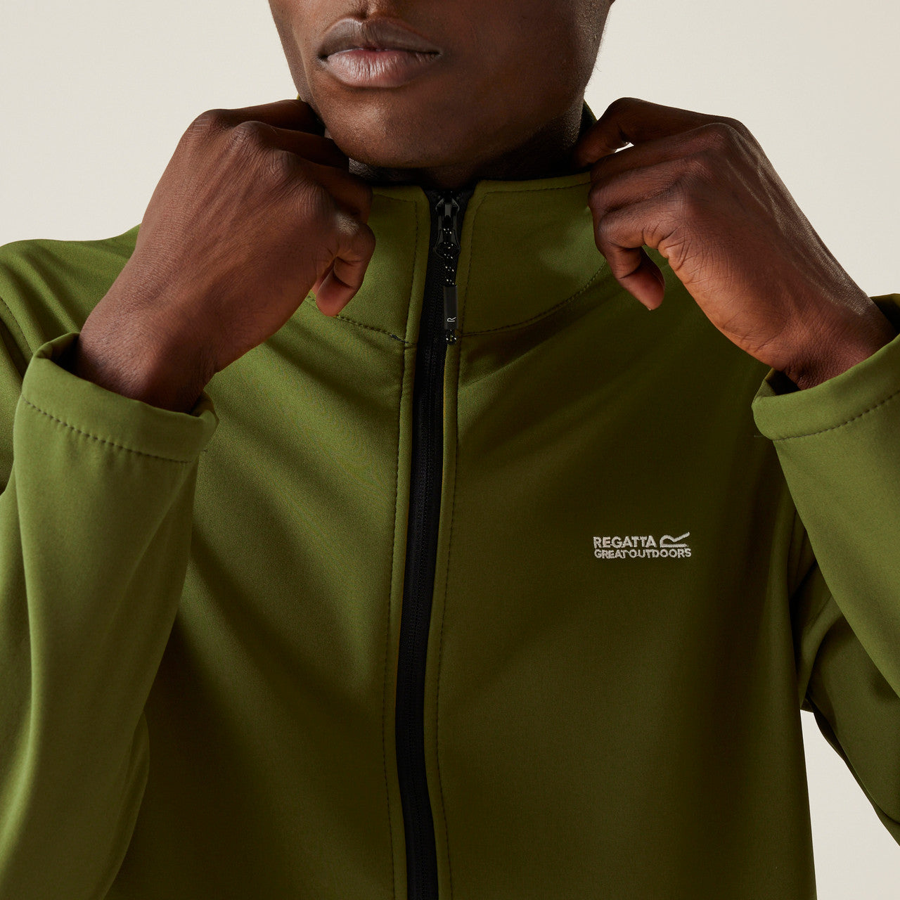 Regatta Mens Cera V Softshell Jacket Navy Nephrite Green