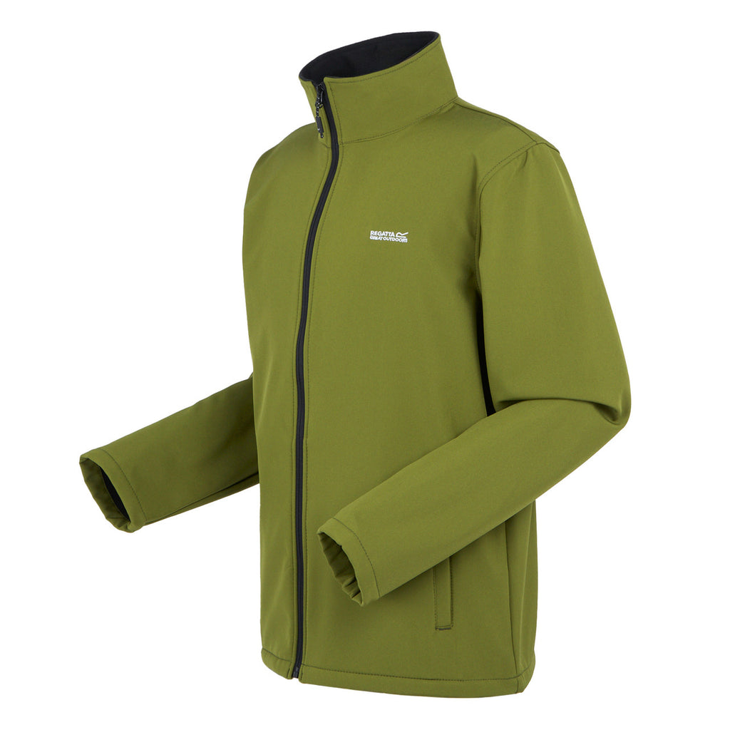 Regatta Mens Cera V Softshell Jacket Navy Nephrite Green