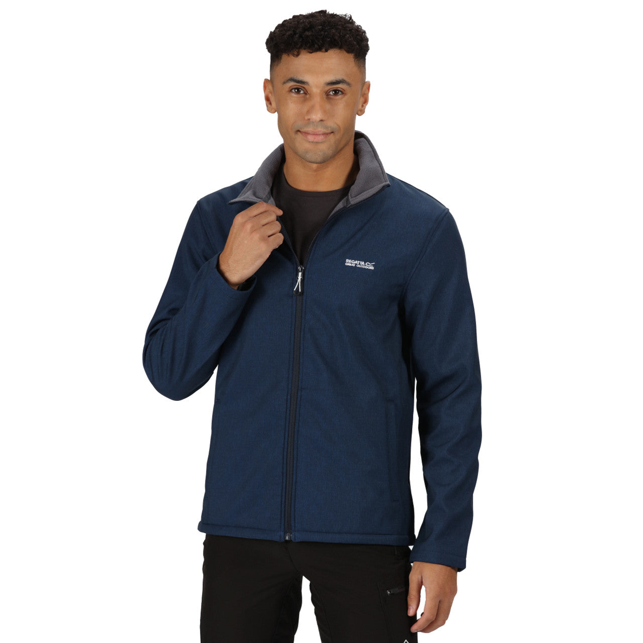 Regatta Mens Cera V Softshell Jacket Navy Marble