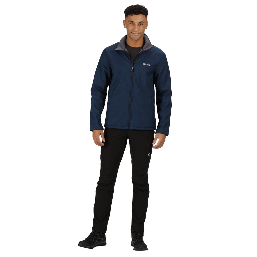 Regatta Mens Cera V Softshell Jacket Navy Marble