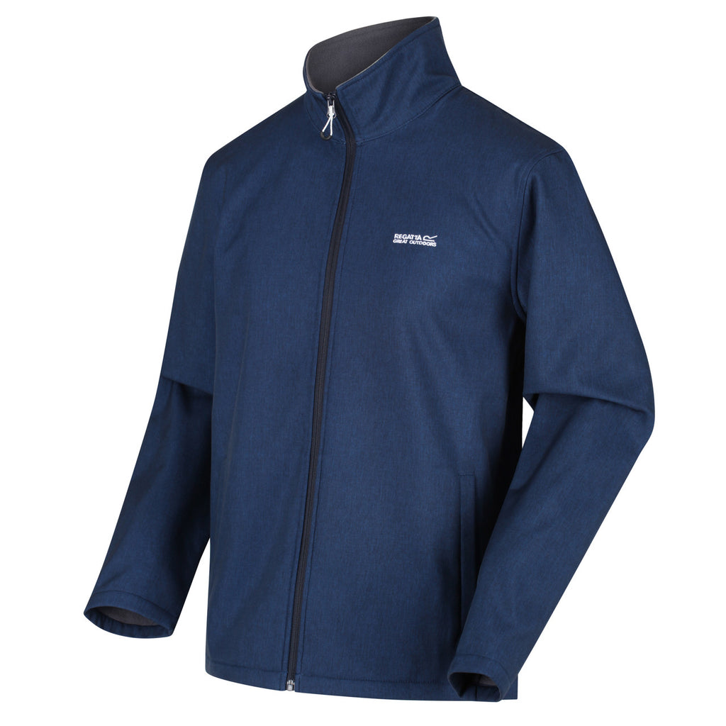 Regatta Mens Cera V Softshell Jacket Navy Marble