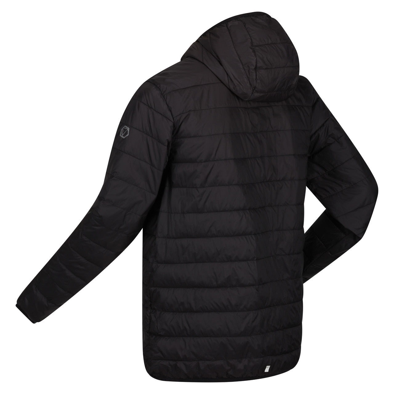 Regatta Mens Hillpack Padded Hooded Lightweight Coat Black