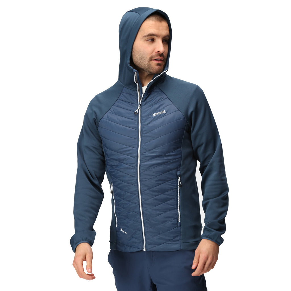 Regatta Mens Andreson VIII Hybrid Lightweight Jacket Blue Wing