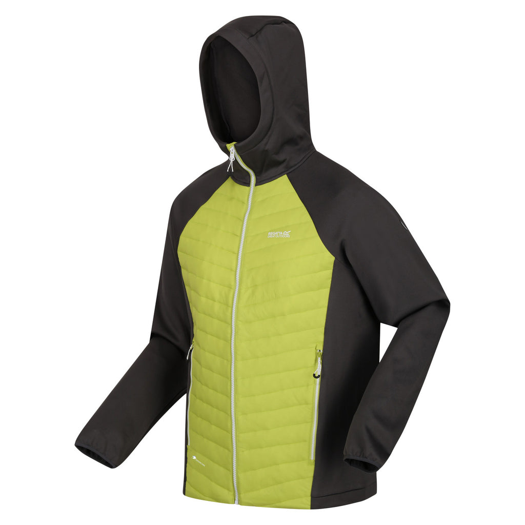 Regatta Mens Andreson VIII Hybrid Lightweight Jacket Green Algae/Seal Grey