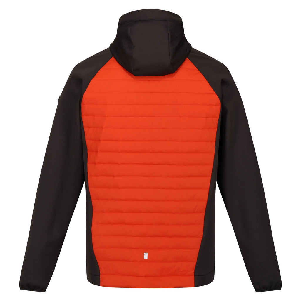 Regatta Mens Andreson VIII Hybrid Lightweight Jacket Rusty Orange/Ash