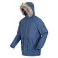Regatta Mens Salinger III Warm Winter Fur Hood Coat Dark Denim