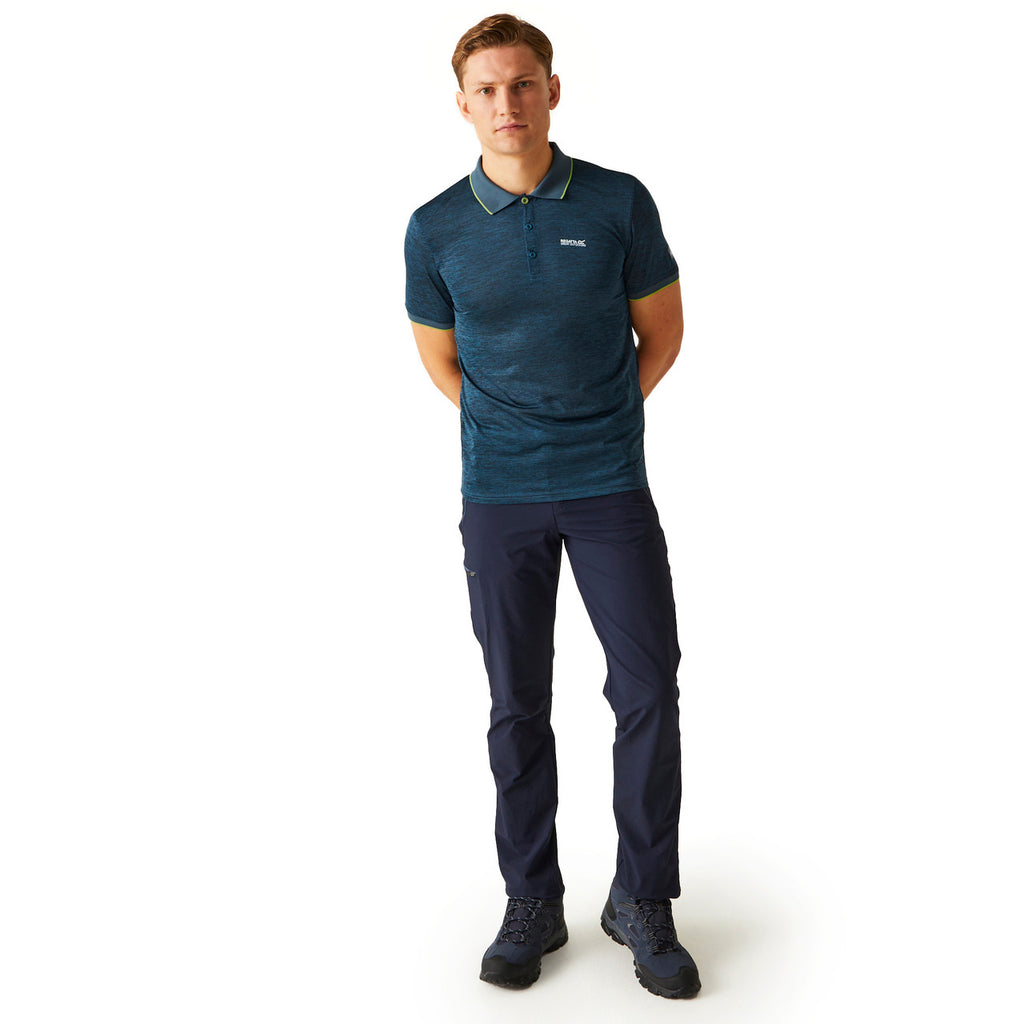 Regatta Men's Polo Shirt Remex II Sports Polo T Shirt Moroccan Blue