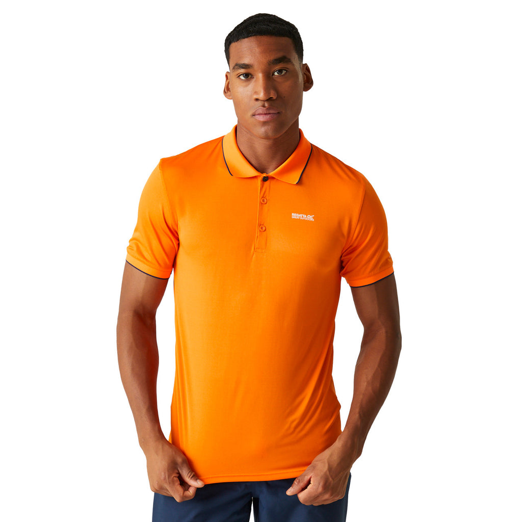 Regatta Men's Polo Shirt Remex II Sports Polo T Shirt Persimmon Solid