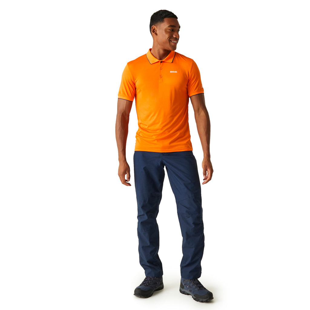 Regatta Men's Polo Shirt Remex II Sports Polo T Shirt Persimmon Solid