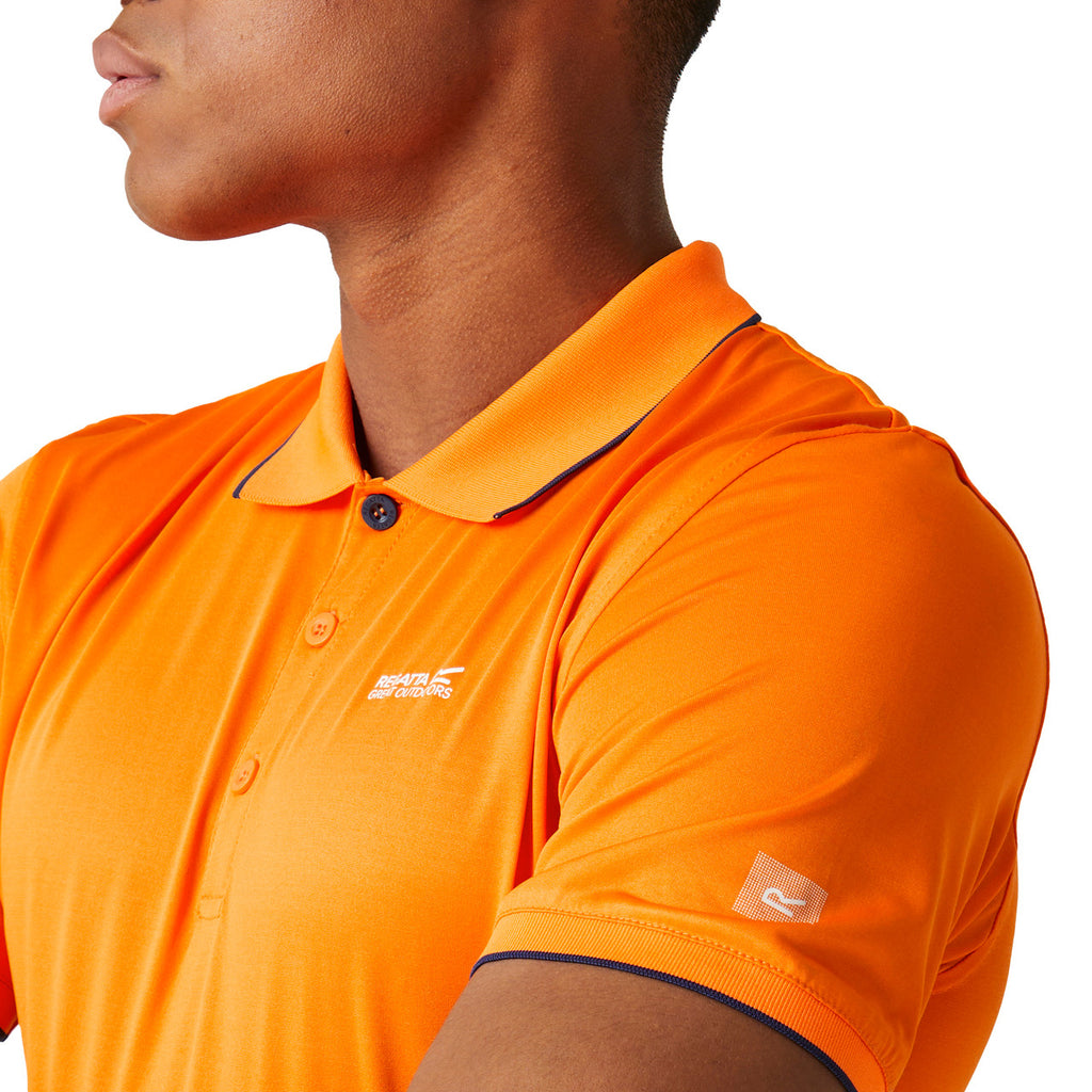 Regatta Men's Polo Shirt Remex II Sports Polo T Shirt Persimmon Solid