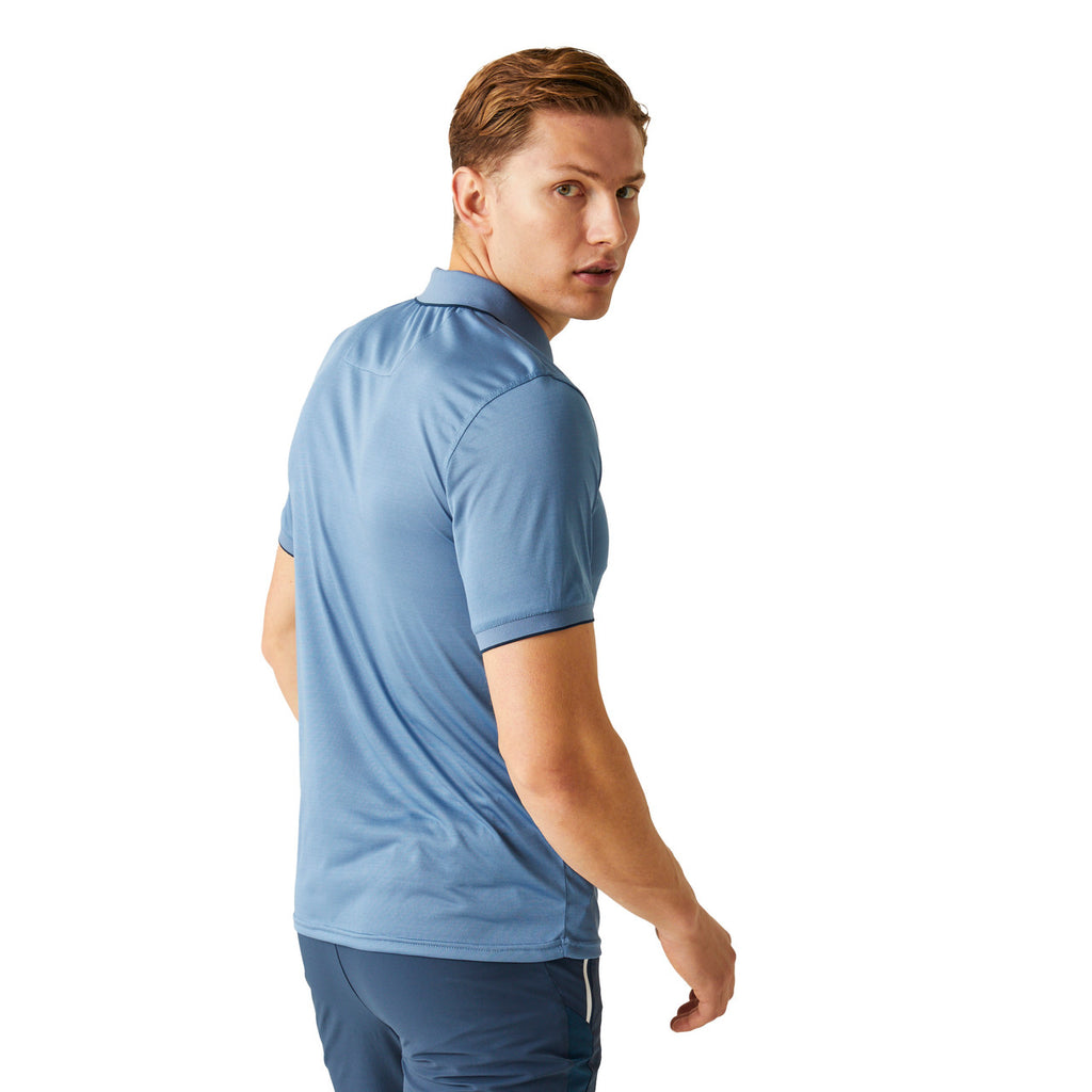 Regatta Men's Polo Shirt Remex II Sports Polo T Shirt Coronet Blue Solid