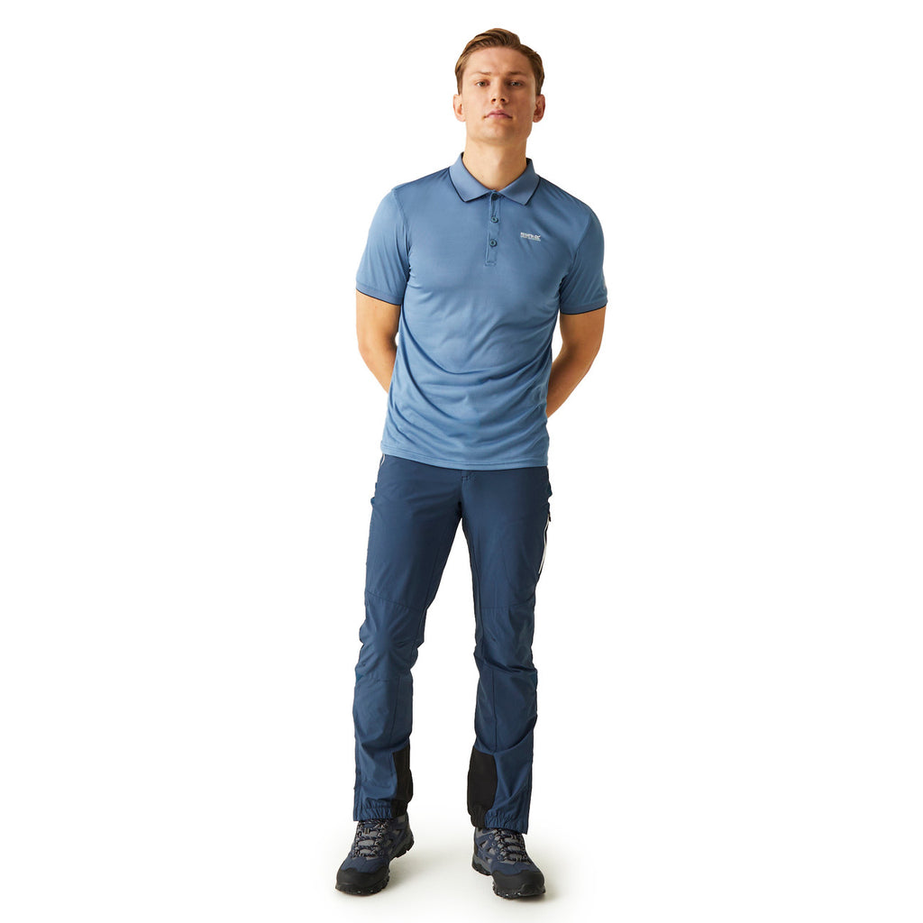 Regatta Men's Polo Shirt Remex II Sports Polo T Shirt Coronet Blue Solid
