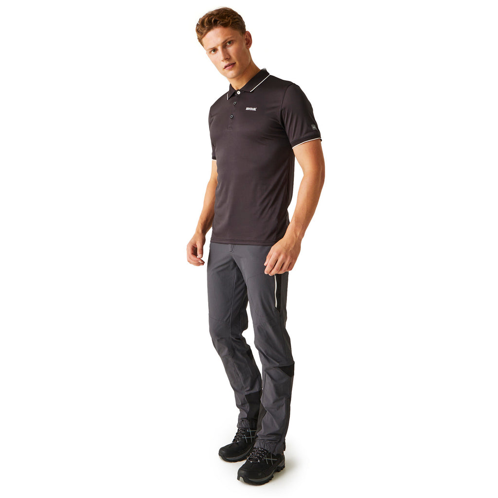 Regatta Men's Polo Shirt Remex II Sports Polo T Shirt Ash Solid